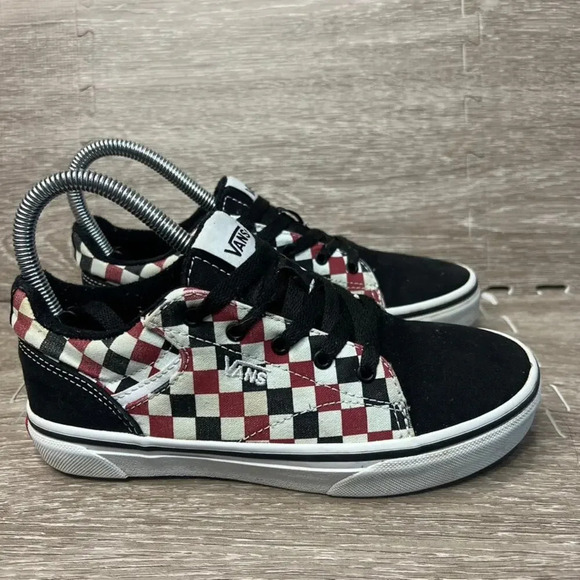 Vans Seldan Checkerboard Kids'‎ Sneakers Size 3 Multicolor Casual - Picture 1 of 5